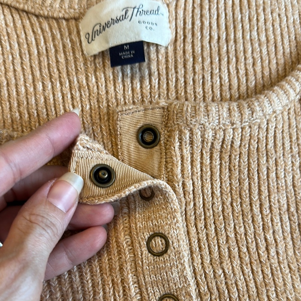 Universal Thread Beige Ribbed Tank Top - Picture 4 of 6